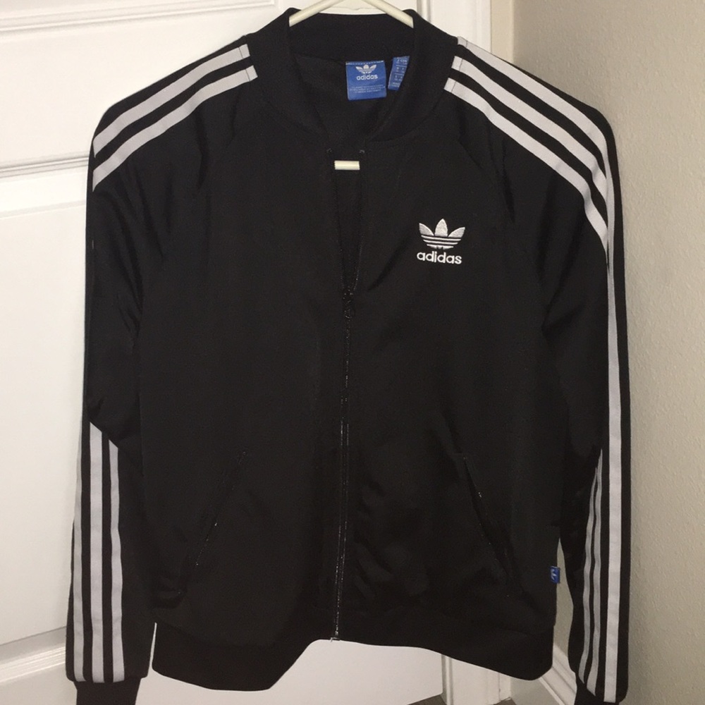 Adidas three striped training zip-up